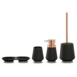 Sealskin Zeepdispenser Conical Porcelein Zwart -Badkamer Winkel 123 1000