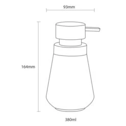 Sealskin Zeepdispenser Conical Porcelein Zwart -Badkamer Winkel 123 1005