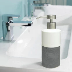 Sealskin Zeepdispenser Doppio Grijs -Badkamer Winkel 123 1051