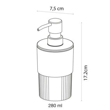 Sealskin Zeepdispenser Brave Staand Donkerroze 9 Sealskin Zeepdispenser Brave Staand Donkerroze - Afbeelding 9