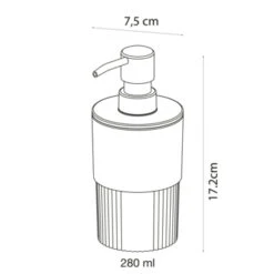 Sealskin Zeepdispenser Brave Staand Donkerroze 24 Sealskin Zeepdispenser Brave Staand Donkerroze -Badkamer Winkel 123 1069