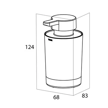 Tiger Vrijstaande Zeepdispenser Tune RVS 3 Tiger Vrijstaande Zeepdispenser Tune RVS - Afbeelding 3