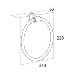 Tiger Handdoekring Boston RVS -Badkamer Winkel 123 1231