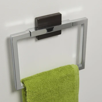 Tiger Zenna Handdoekring Chroom/wenge 3 Tiger Zenna Handdoekring Chroom/wenge - Afbeelding 3