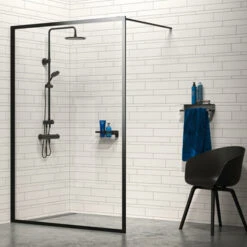 Tiger Douchemand Met Handdoekhouder Caddy Zw 18 Tiger Douchemand Met Handdoekhouder Caddy Zw -Badkamer Winkel 123 1278