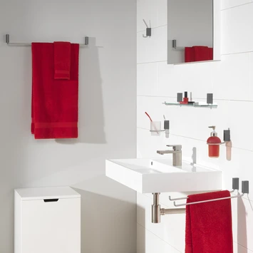 Tiger Handdoekrek Cliqit Donkergrijs RVS 4 Tiger Handdoekrek Cliqit Donkergrijs RVS - Afbeelding 4