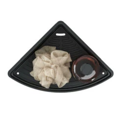 Tiger Hoekdouchemand Cooper 21 Cm RVS/zwart -Badkamer Winkel 123 1297