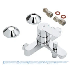 Grohe Badkraan Start Edge Chroom 15 Cm -Badkamer Winkel 123 131