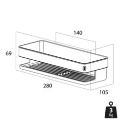 Tiger Douchemand Carv 28 Cm Zwart -Badkamer Winkel 123 1320