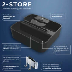 Tiger Douchemand Voor Douchewand 2-store Zwart 17 Tiger Douchemand Voor Douchewand 2-store Zwart -Badkamer Winkel 123 1342