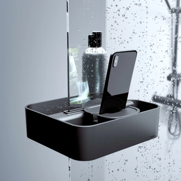 Tiger Douchemand Voor Douchewand 2-store Zwart 10 Tiger Douchemand Voor Douchewand 2-store Zwart - Afbeelding 10