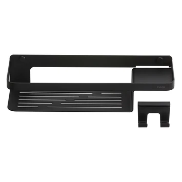 Tiger Douchemand Met Haak Caddy Zwart 4 Tiger Douchemand Met Haak Caddy Zwart - Afbeelding 4