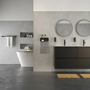 Tiger Wandrek/douchemand 2-store 25cm Zwart 12 Tiger Wandrek/douchemand 2-store 25cm Zwart - Afbeelding 12