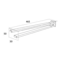 Tiger Handdoekrek Items Met Draaibare Armen Chroom -Badkamer Winkel 123 1412