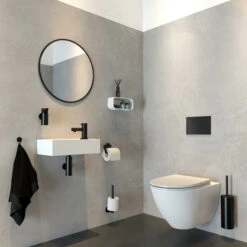 Tiger Wandrek/douchemand 2-store 25cm Wit -Badkamer Winkel 123 1431