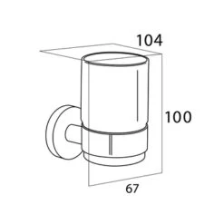 Tiger Bekerhouder Boston Met Beker Chroom 7 Tiger Bekerhouder Boston Met Beker Chroom -Badkamer Winkel 123 1490