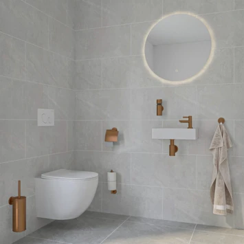 Marho Zeepdispenser Luxor Brons Koper 2 Marho Zeepdispenser Luxor Brons Koper - Afbeelding 2