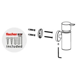 Marho Zeepdispenser Luxor Geborsteld Rvs 9 Marho Zeepdispenser Luxor Geborsteld Rvs -Badkamer Winkel 123 1620