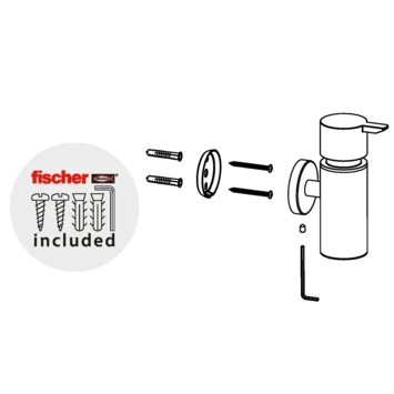 Marho Zeepdispenser Luxor Geborsteld Rvs 5 Marho Zeepdispenser Luxor Geborsteld Rvs - Afbeelding 5