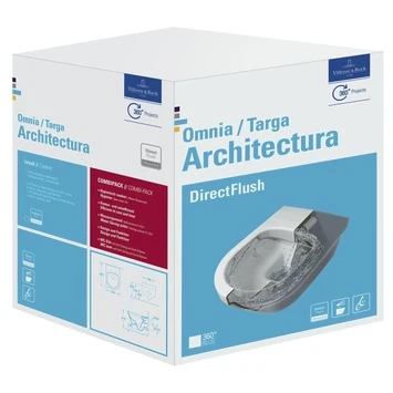 Villeroy & Boch Wandcloset WC Pack Omnia Architectura Diepspoel PK Zonder Spoelrand 2 Villeroy & Boch Wandcloset WC Pack Omnia Architectura Diepspoel PK Zonder Spoelrand - Afbeelding 2