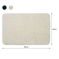 Sealskin Badmat Angora 60x90cm Off-white 12 Sealskin Badmat Angora 60x90cm Off-white -Badkamer Winkel 123 1665