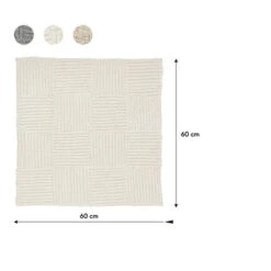 Sealskin Badmat Reverse 60x60cm Ivoor -Badkamer Winkel 123 1679