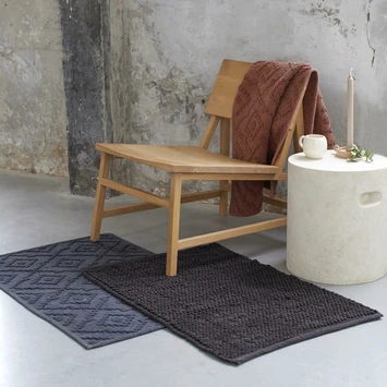 Sealskin Badmat Aztec 60x90cm Donkergrijs 6 Sealskin Badmat Aztec 60x90cm Donkergrijs - Afbeelding 6