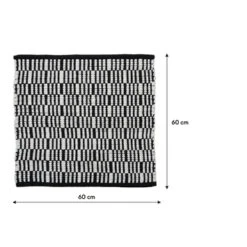 Sealskin Badmat Bandra 60x60cm Zwart -Badkamer Winkel 123 1802