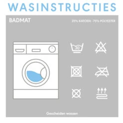 Sealskin Badmat Bandra 60x60cm Zwart -Badkamer Winkel 123 1803