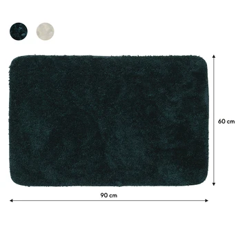Sealskin Badmat Angora 60x90cm Donkergroen 6 Sealskin Badmat Angora 60x90cm Donkergroen - Afbeelding 6