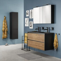 Sealskin Badmat Trellis Zwart 60x90cm -Badkamer Winkel 123 1830