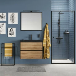 Tiger S-line Frame Spiegel 80x70 Cm Mat Zwart 6 Tiger S-line Frame Spiegel 80x70 Cm Mat Zwart -Badkamer Winkel 123 2067