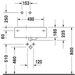 Duravit Wastafel Scola Rechts 61.4x45.9x22.4 Cm -Badkamer Winkel 123 2127