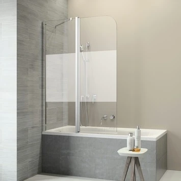 Sealskin Badwand Code L 2-delig 130x152 Cm Met Gesatineerde Band 1 Sealskin Badwand Code L 2-delig 130x152 Cm Met Gesatineerde Band