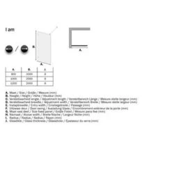 Sealskin Inloopdouche A3 I AM 200x120cm RVS -Badkamer Winkel 123 2199