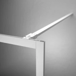 Sealskin Contour Inloopdouche Type A3 98x200 Cm, 6 Mm Helder Veiligheidsglas Met Antikalklaag Mat Wit -Badkamer Winkel 123 2318