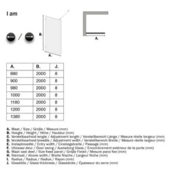 Sealskin Inloopdouche I AM A3 118x200 Cm RVS 12 Sealskin Inloopdouche I AM A3 118x200 Cm RVS -Badkamer Winkel 123 2331