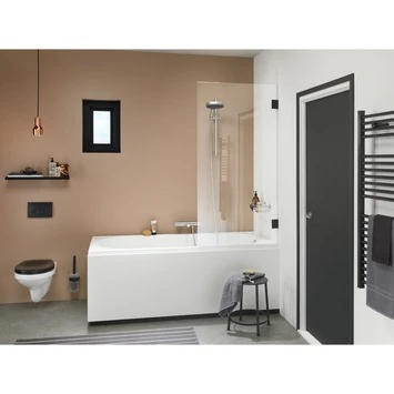 Sealskin Badwand I AM 75x160 Cm Zwart 1 Sealskin Badwand I AM 75x160 Cm Zwart