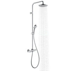 Hansgrohe Douchesysteem Vernis Blend 200 Met Thermostaatkraan Mat Zwart 11 Hansgrohe Douchesysteem Vernis Blend 200 Met Thermostaatkraan Mat Zwart -Badkamer Winkel 123 2376