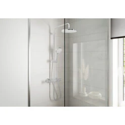 Hansgrohe Douchesysteem Vernis Blend 200 Met Thermostaatkraan Chroom -Badkamer Winkel 123 2390