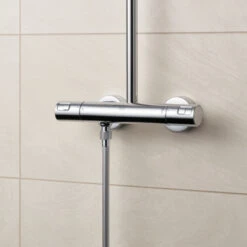 Grohe Douchesysteem Vitalio Start 250 Vierkant Met Thermostaatkraan QuickFix Chroom 14 Grohe Douchesysteem Vitalio Start 250 Vierkant Met Thermostaatkraan QuickFix Chroom -Badkamer Winkel 123 2402