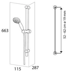 Tiger Splash Doucheset Valencia Waterbesparend Chroom -Badkamer Winkel 123 2445