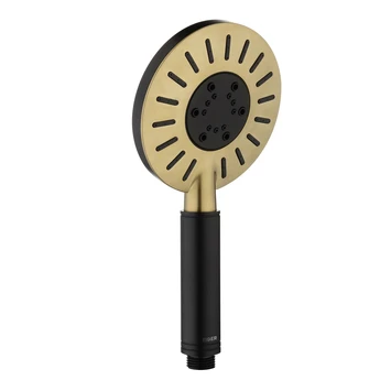 Tiger Doucheset Akcent 3 Straalstanden Zwart/messing 2 Tiger Doucheset Akcent 3 Straalstanden Zwart/messing - Afbeelding 2