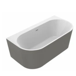 Allibert Bad Ondina Vrijstaand Gun Metal Mat 170x87 Cm