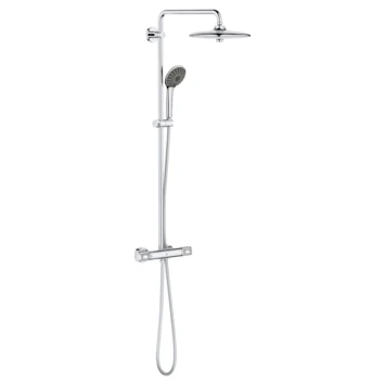 Grohe Douchesysteem Vitalio Joy 260 Cooltouch Met Thermostaatkraan Quickfix Chroom 1 Grohe Douchesysteem Vitalio Joy 260 Cooltouch Met Thermostaatkraan Quickfix Chroom