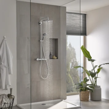 Grohe Douchesysteem Vitalio Joy 260 Cooltouch Met Thermostaatkraan Quickfix Chroom 6 Grohe Douchesysteem Vitalio Joy 260 Cooltouch Met Thermostaatkraan Quickfix Chroom - Afbeelding 6