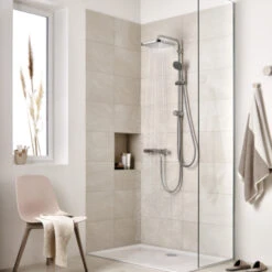 Grohe Douchesysteem Vitalio Start 250 Vierkant Met Omstelling Chroom 15 Grohe Douchesysteem Vitalio Start 250 Vierkant Met Omstelling Chroom -Badkamer Winkel 123 2577