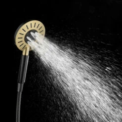 Tiger Regendoucheset Akcent Zwart/messing Incl Kraan En Handdouche Met 3 Straalstanden 13 Tiger Regendoucheset Akcent Zwart/messing Incl Kraan En Handdouche Met 3 Straalstanden -Badkamer Winkel 123 2629