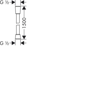 Hansgrohe Doucheslang Isiflex Kunststof 150 Cm 2 Hansgrohe Doucheslang Isiflex Kunststof 150 Cm - Afbeelding 2