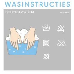 SEALSKIN Douchegordijn Granada 120x200cm Licht Grijs -Badkamer Winkel 123 2763